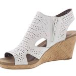 Rockport Cobb Hill Janna Perforated Boot Sandal White size 10 Photo 1
