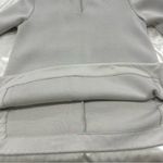 Max Mara  Leisure Tunic Top Long Sleeve V Neck Jersey Gray Zip Medium Quiet Luxury Photo 8