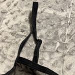 Jasmine & Ginger  medium black bralette velvet floral sheer adjustable new NWT Photo 2