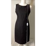 Talbots Women’s Irish Linen Boatneck Sheath Black Dress 4P Photo 10