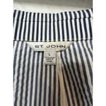 St. John ‎ Blazer Jacket L Seersucker Preppy Coastal Old Money Designer Photo 5