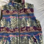 Northern Reflections Vintage  Fleece Women’s Sz M Forest Wilderness Short Sleeve Photo 3