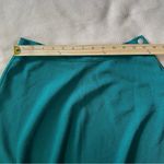 Forever 21  Mini Skater Skirt A-line Side Zip Size Medium Dark Green Teal Photo 5