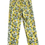 Boden Danby Pull On Trouser Pants in Lemon Tree Print | US 2R Yellow Size 2 Photo 2