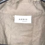 Akris Punto  Olive Green Lace Up Front Blouse Size 6 Photo 4
