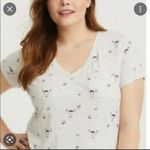 Torrid Lightweight Gray Cow Skull Floral Pocket Tee Plus Size 6 Photo 1