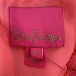 Lilly Pulitzer  XL Novella Dress Mini Medallion Chiffon Lilly’s Coral Neon Pink Photo 7