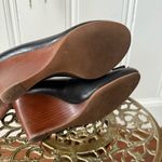 Tory Burch Black Leather Lowell Wedge Pumps Photo 7