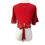 Self Esteem Sef Esteem Rust Embroidered Crop Top Women Junior Size Medium | 68-19 Photo 1