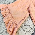 STARK X Hand in Pocket Front Tie Ruffle Cotton Gauze Romper w/ Pockets Sz M Size M Photo 3