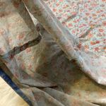 American Vintage Lady Mendal Cottage Core Floral Night Dress Sheer Thin Floral Vintage Large Photo 9