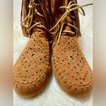 Steve Madden Suede Fringe Mocassin Booties Photo 4