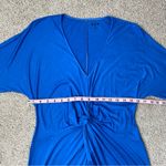 Three Dots ‎ Twist Front Jersey Dress Blue S Photo 6
