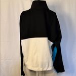 DKNY  Colorblock Pullover in Black, White, and Teal Photo 4