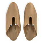 Mercedes Castillo | Sz 7.5 | Khaki Leather Rayven Cutout Round Toe Slip Photo 7