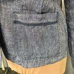 Caslon Blue Linen Blazer Preppy Nautical Classic Photo 4