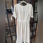 Free People midi dress love of my life cotton bow short sleeve Button down maxi Photo 2