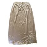 Vassarette  Vintage Underneath it All Lace Accents Slip Skirt Small Photo 2