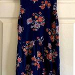 Xhilaration Blue Floral Romper With Back Cutout Photo 0