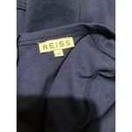 Reiss  Navy Blue Scoop Neck Ruffle Hem Sheath Dress Size XS Photo 4