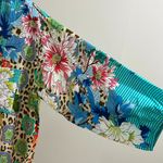 Johnny Was NWOT  Blue Leopard Shirt Dress or Cover Up Multicolor Size S Photo 6