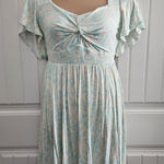 Torrid Super Soft Knit Twist Front Skater Dress Sz 0 US 12 Pockets High Waist Photo 0