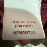 SO  Women's Cable Knit Sweater - Deep Red/Burgandy, Size XL Photo 4