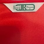 Sears Bazaar Vintage Silky Robe Ruffle Lace Belted Cottage Romantic One Size Red Size undefined Photo 4