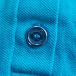 Burberry  Women’s Teal Puff Sleeve Chic Feminine Retro Classic Polo Size Medium Photo 4