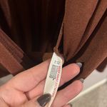 Intimately Free People Turnt Long Sleeve V Neck Mesa Burnt Brown Size Small Photo 4