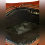 Vintage Red Braided Handle Faux Leather Purse Photo 5