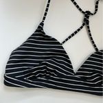 Victoria's Secret Victoria’s Sport • Black and White Striped Bikini Top Photo 1