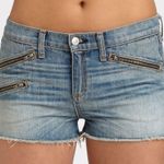 Rag and Bone Light Wash Low Rise Zipper Denim Short Photo 3