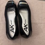 Anne Klein  Black Flats with Silver Accent Patten toe Brand New! Photo 2