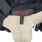 Escada Jacket Blazer Beaded Embellished Satin Peplum Ruffle Size 46 US 16 Black Photo 10