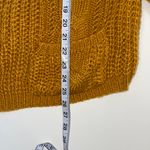 Charlotte Russe Mustard Yellow Button Oversized Knit Cardigan Photo 6