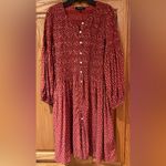 Madewell  Challis Button-Front Smocked Bodice Mini Dress in Tiny Daisy Size‎ XXS Photo 5