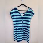 Lilly Pulitzer  Anastasia Blue Striped Dress size L‎ Photo 3