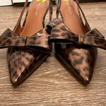 Marc Fisher  Leopard Patent Slingback Pumps Kitten Heel size 9 NWOT Photo 8
