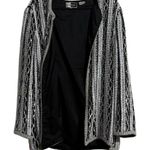 Carina women’s size large, 100% pure silk beaded open front jacket  Photo 0