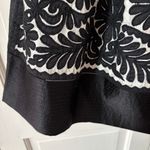 Ulla Johnson  Francesca Satin Trim Floral Appliqué Black White Midi Skirt Size 4 Photo 5