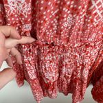 Poupette St Barth Tesorino Mini Dress Size S/M Tunic Flowy Resort Beachy Boho Red Size M Photo 2