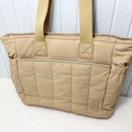VASCHY Beige Quilted Tote Bag with zipper Tan Photo 2