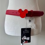 Disney Mickey Mouse Ears Buckle Belt Red Size M NWT Photo 2