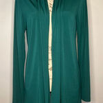 NWT Shiela Rose stretch slinky knit open front cardigan jacket topper L Green Size L Photo 0