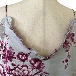 EXPRESS  Silver Spaghetti Strap Tank Top with Ruffle neckline Photo 6