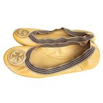 Tory Burch Womens Caroline Ballet Flat Yellow Gold Size 6.5 Photo 2