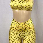 Zuliana Designer Activewear Two Piece Set Made In USA NWT Yellow Photo 1