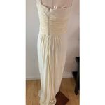 Bcbg off white long maxi dress size small bridesmaid or made of honor or weeding Photo 2