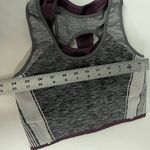 Athleta  Sports Bra Womens Small Purple Grey‎ Impact Double Layer Racerback Photo 6